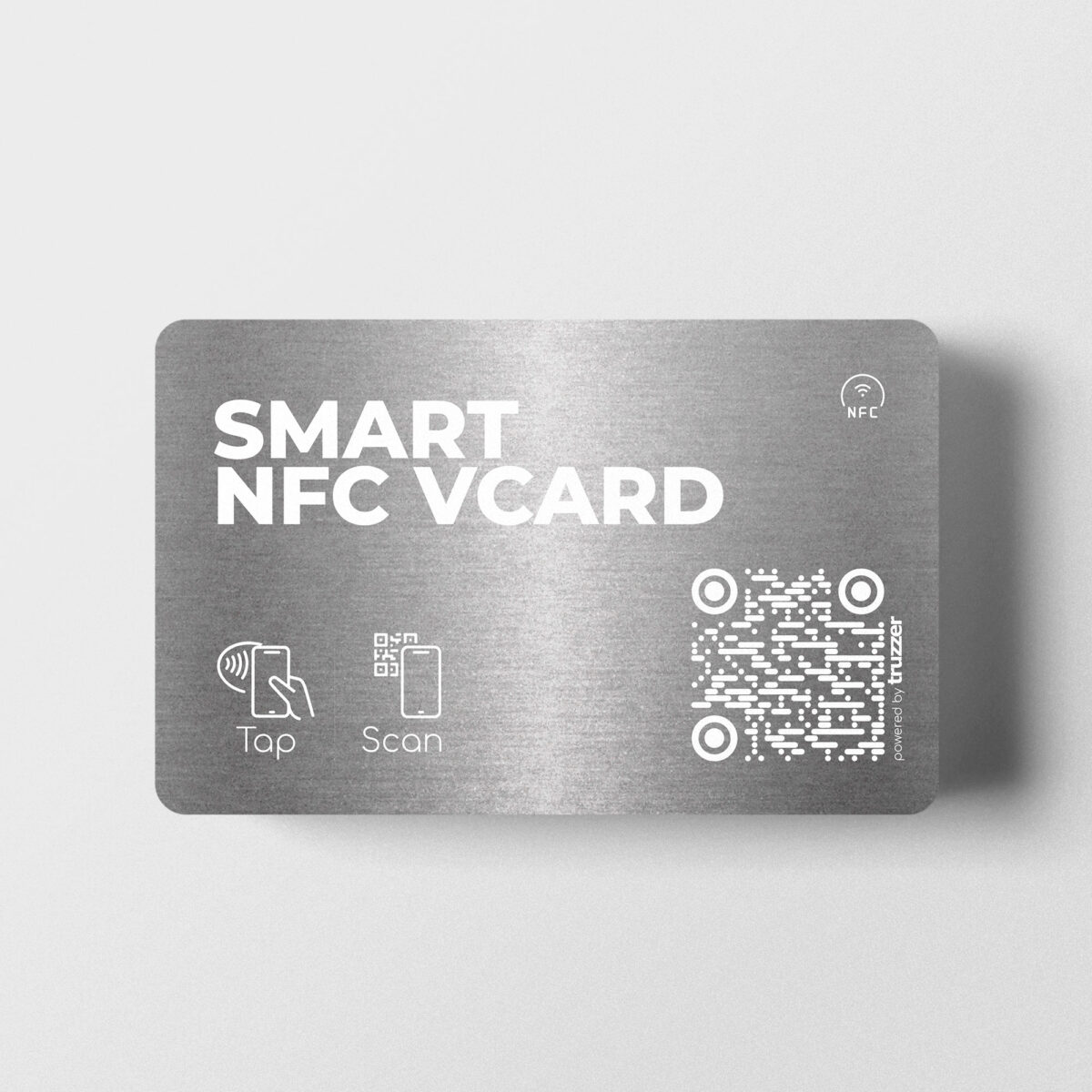 Smart NFC VCARD Metall Visitenkarte Silver – Bild 2
