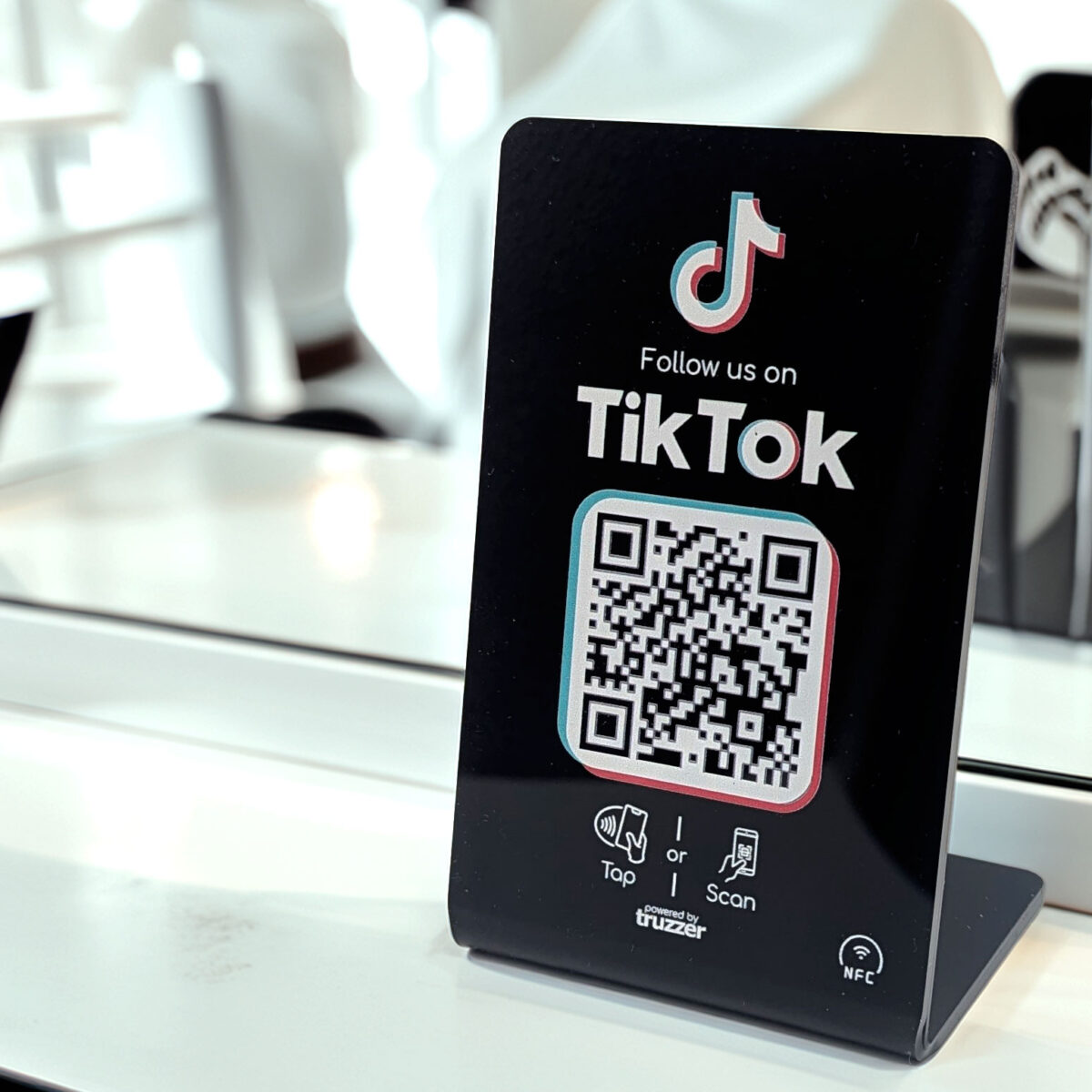 TikTok Follower NFC Tag und QR Code Tischaufsteller – Bild 2