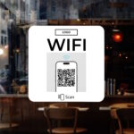 WIFI QR Code Aufkleber Sticker Clean – Bild 2