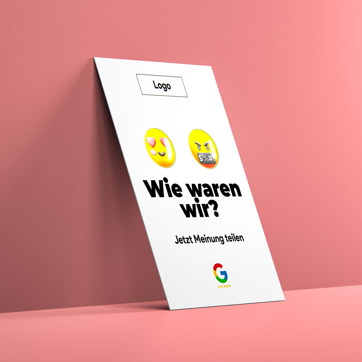Bewerten Sie uns auf Google Karte "Emoji" mit exklusivem UV Lack – Bild 2