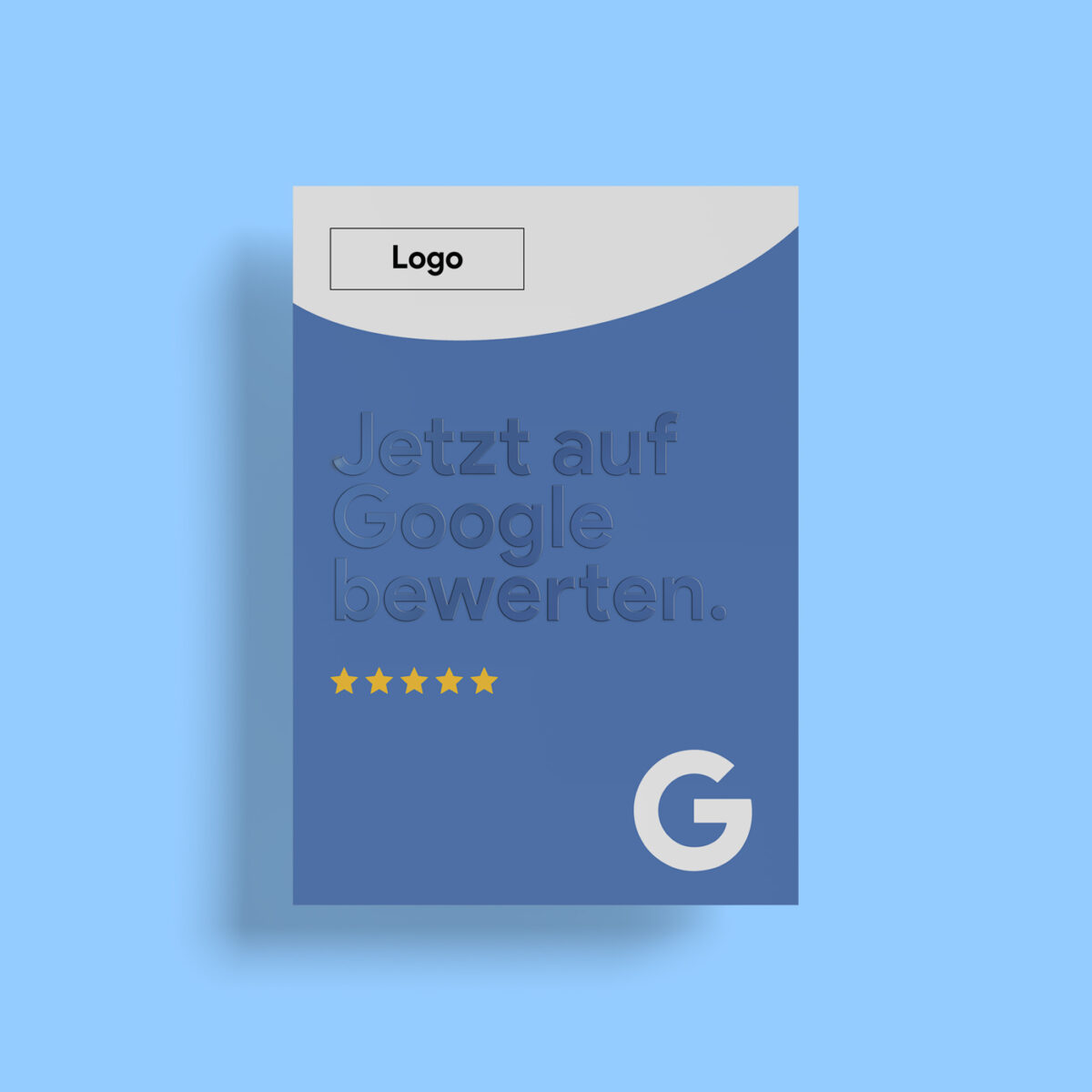 Bewerten Sie uns auf Google Karte "Blue" mit exklusivem UV Lack – Bild 3