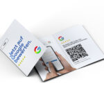 Google Bewertung QR Code Klapp-Visitenkarte mit edlem UV Lack – Bild 3