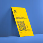 Bewerten Sie uns auf Google Karte "Blue" mit exklusivem UV Lack – Bild 2