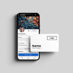 Smart QR Code Papier Visitenkarten