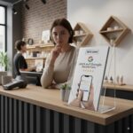 Google Bewertung Flyer - 9,9 × 21 cm | Mittelfalz | Mit QR-Code & Dankes-Seite – Bild 4