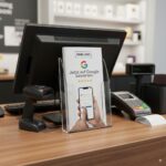 Google Bewertung Flyer - 9,9 × 21 cm | Mittelfalz | Mit QR-Code & Dankes-Seite – Bild 6