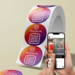 Instagram Follower QR Code Sticker Etikettenrolle