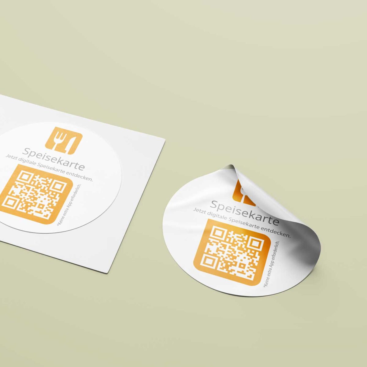 Digitale Speisekarte QR Code Etikettenrolle – Einfach scannen & ansehen – Bild 2