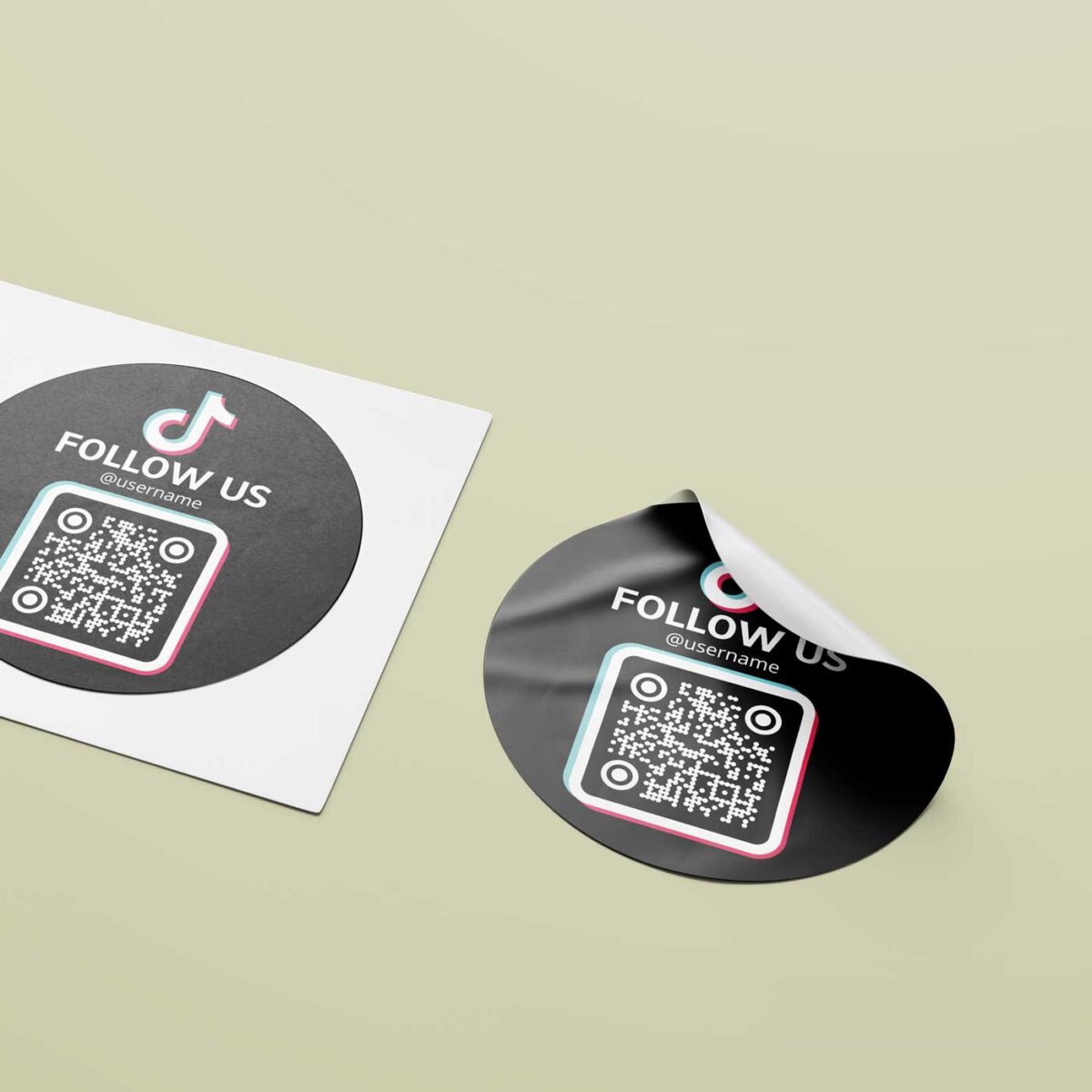 TikTok Follower QR Code Sticker Etikettenrolle – Mehr Reichweite mit QR-Aufklebern – Bild 3