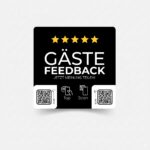 Gäste Feedback Sticker mit NFC & QR-Code – Bild 2