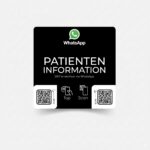 Patienteninformation WhatApp Smart Sticker mit NFC und QR Code – Bild 2