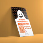 Halloween Edition Google Bewertung & Instagram Follower Karte mit QR Code – Bild 2