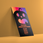 Halloween Edition Google Bewertung & Instagram Follower Karte mit QR Code – Bild 3