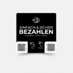 Kontaktlos Bezahlen Sticker mit NFC & QR-Code