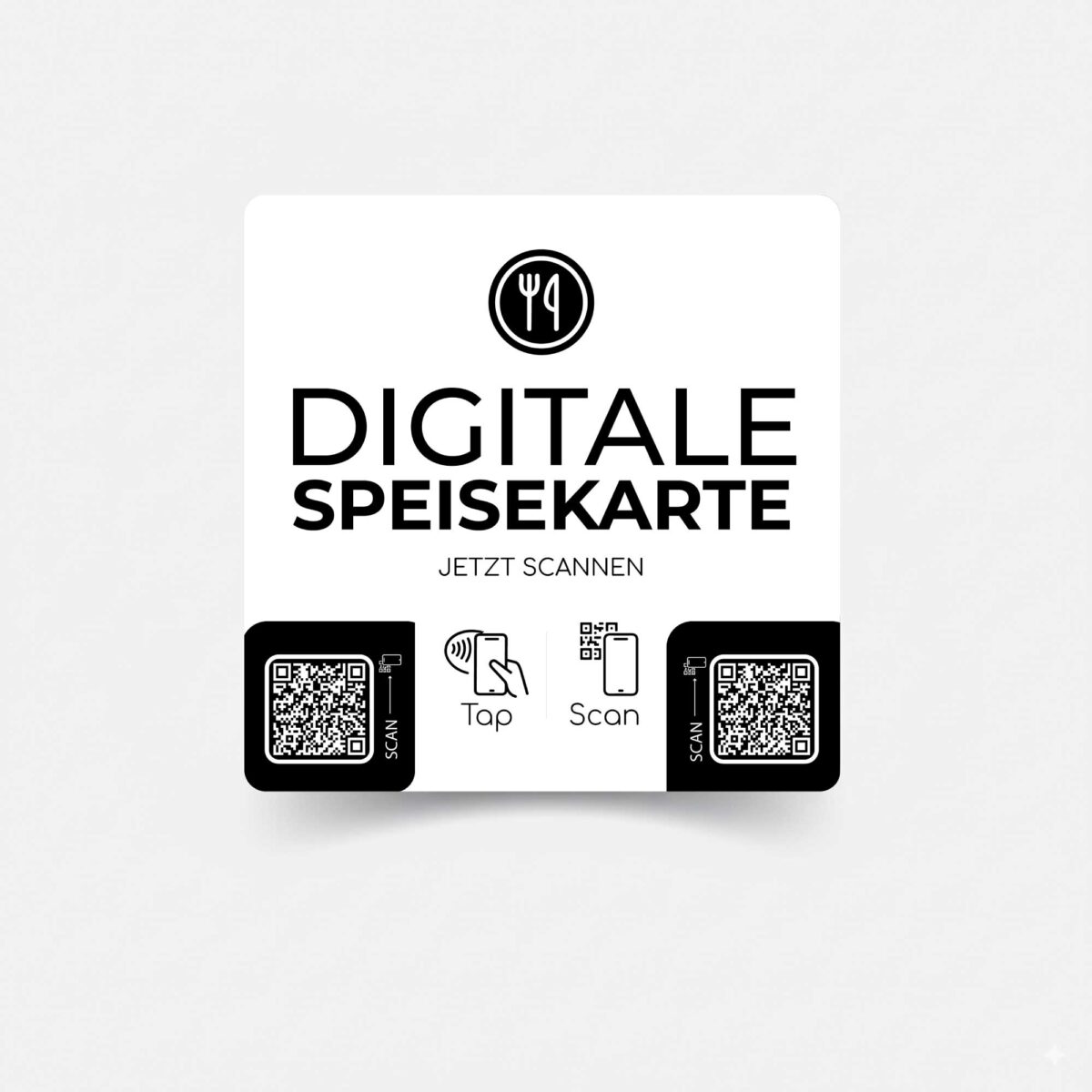 Digitale Speisekarte Sticker mit NFC & QR-Code – Bild 2
