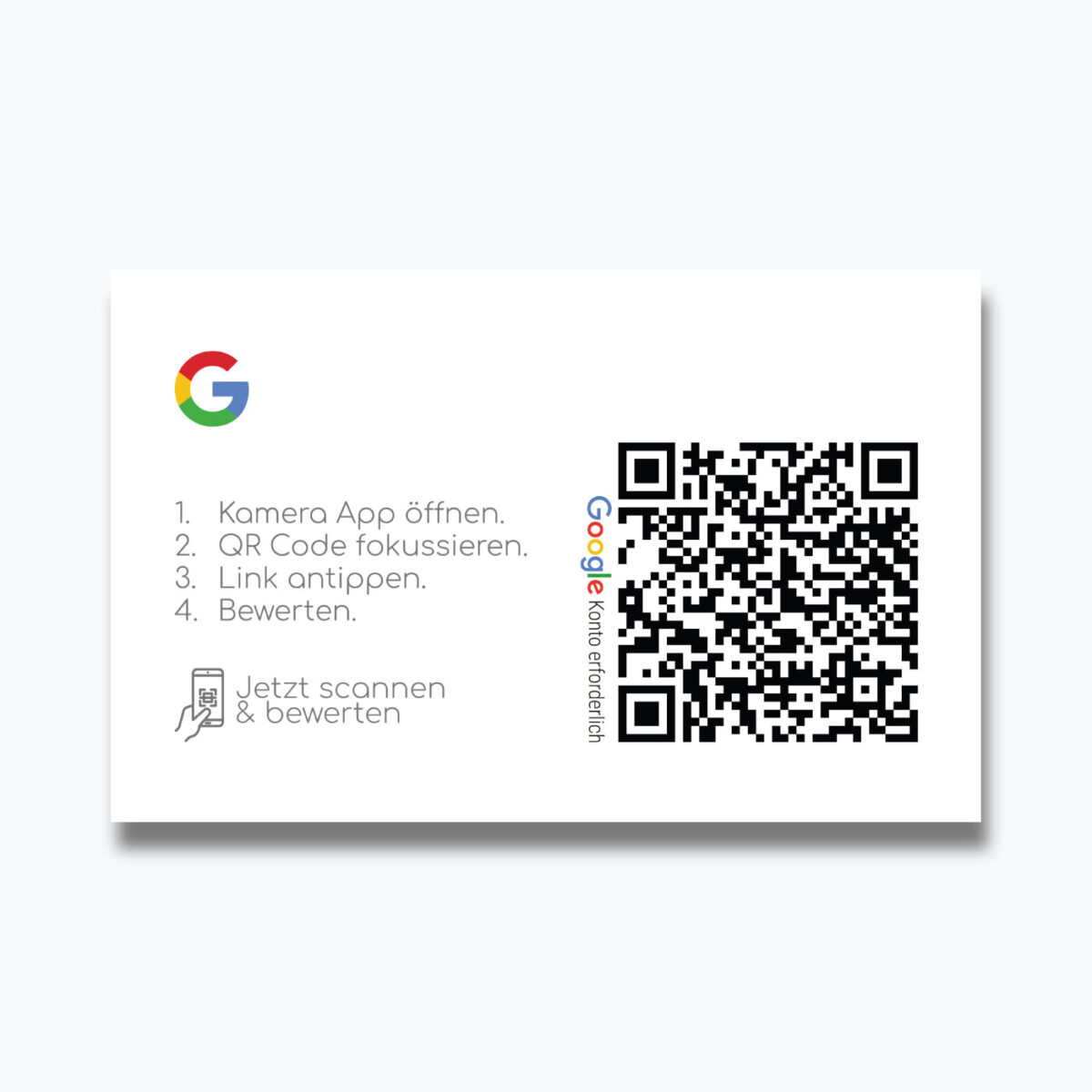 Google Bewertung QR Code Visitenkarte Standard Pro – Bild 2