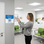 Doctolib QR-Sticker – Terminvereinbarung per Scan | Personalisierbar mit Praxisnamen – Bild 2