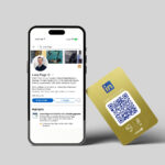 LinkedIn NFC Visitenkarte – Gold Metal Edition | Scan to Connect