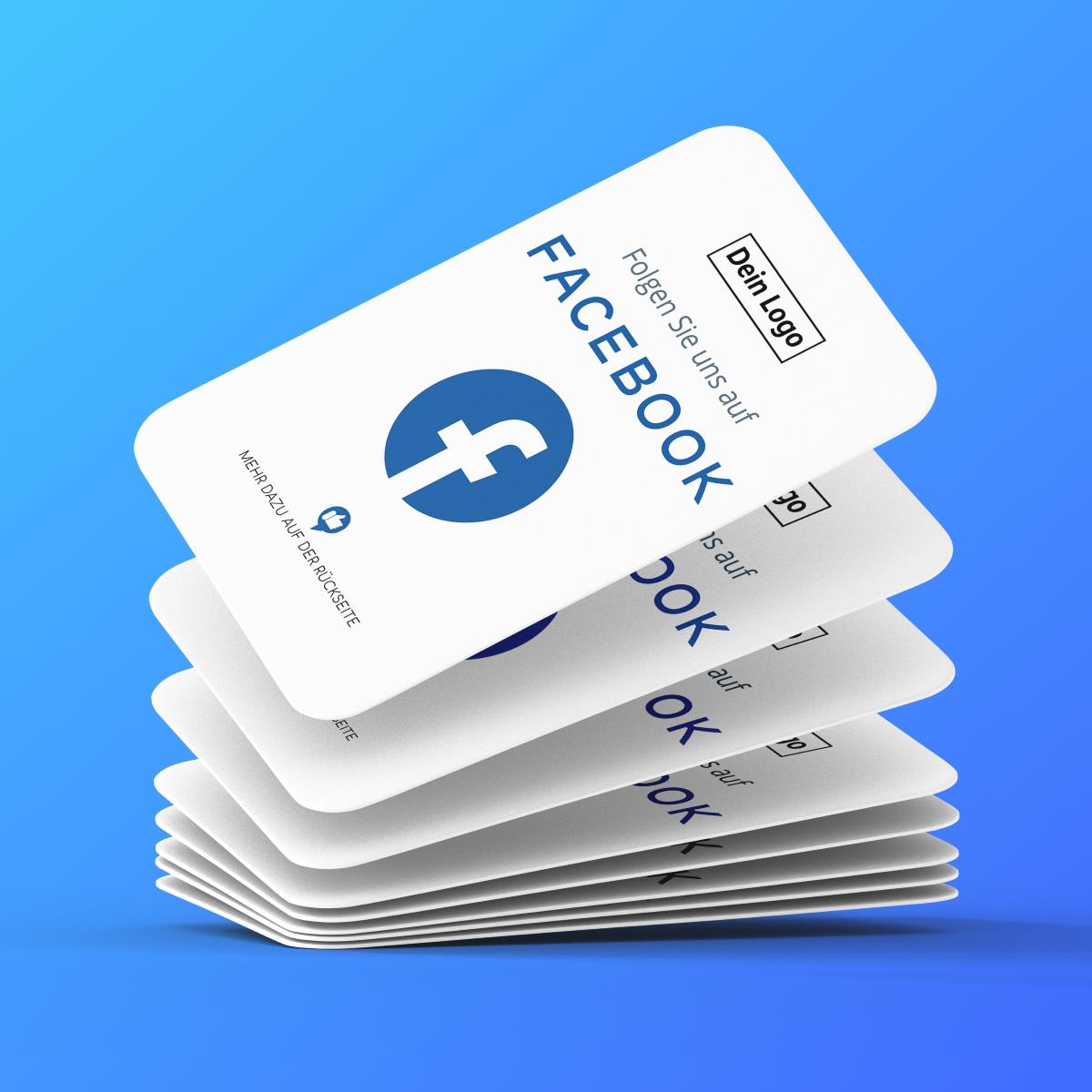 facebook visitenkarte mit qr code empfehlio s Folge uns auf Facebook Visitenkarte – Bild 1