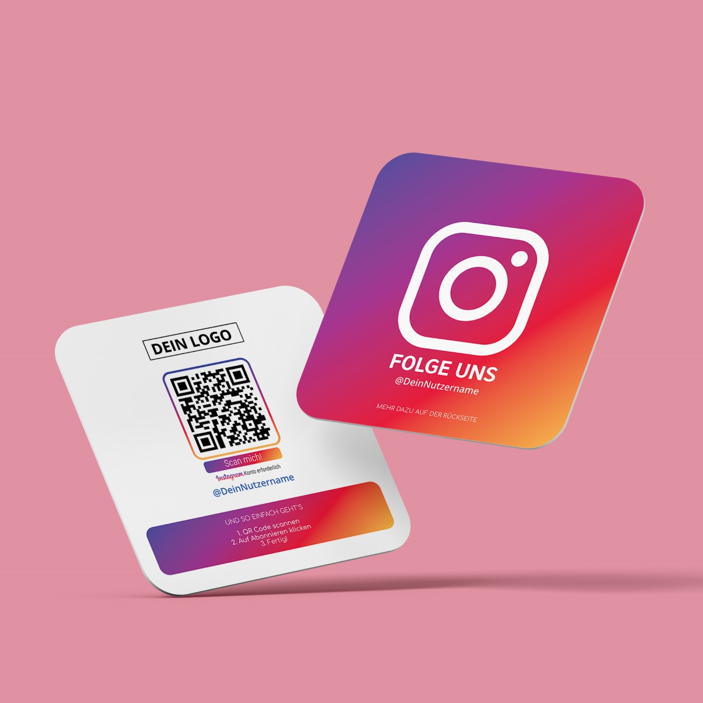 folge uns auf instagram karte square color empfehlio 1 Folge uns auf Instagram Karte Square "Color" – Bild 1