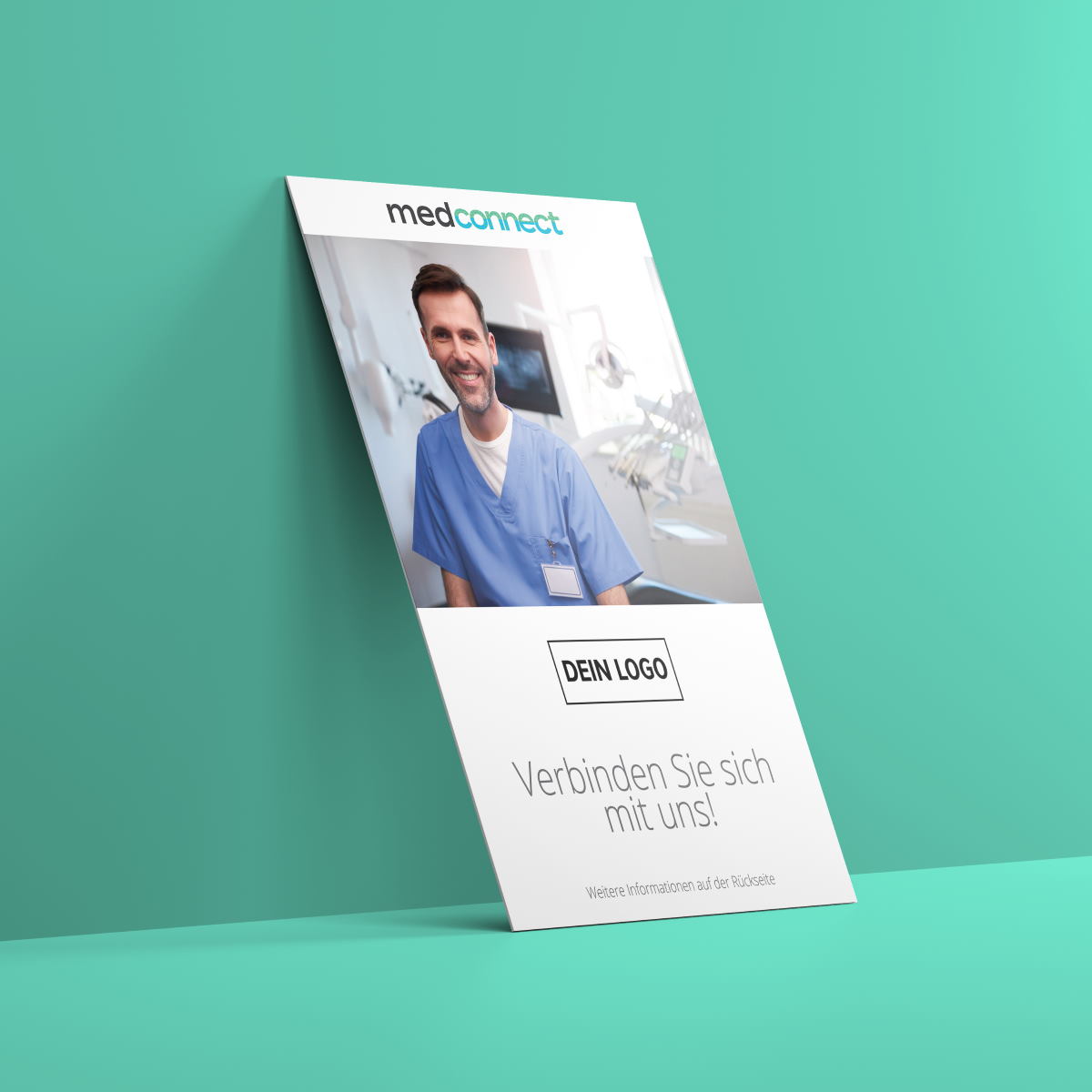 medconnect mock 1 empfehlio praxis marketing card front medconnect QR Code Card – Bild 1