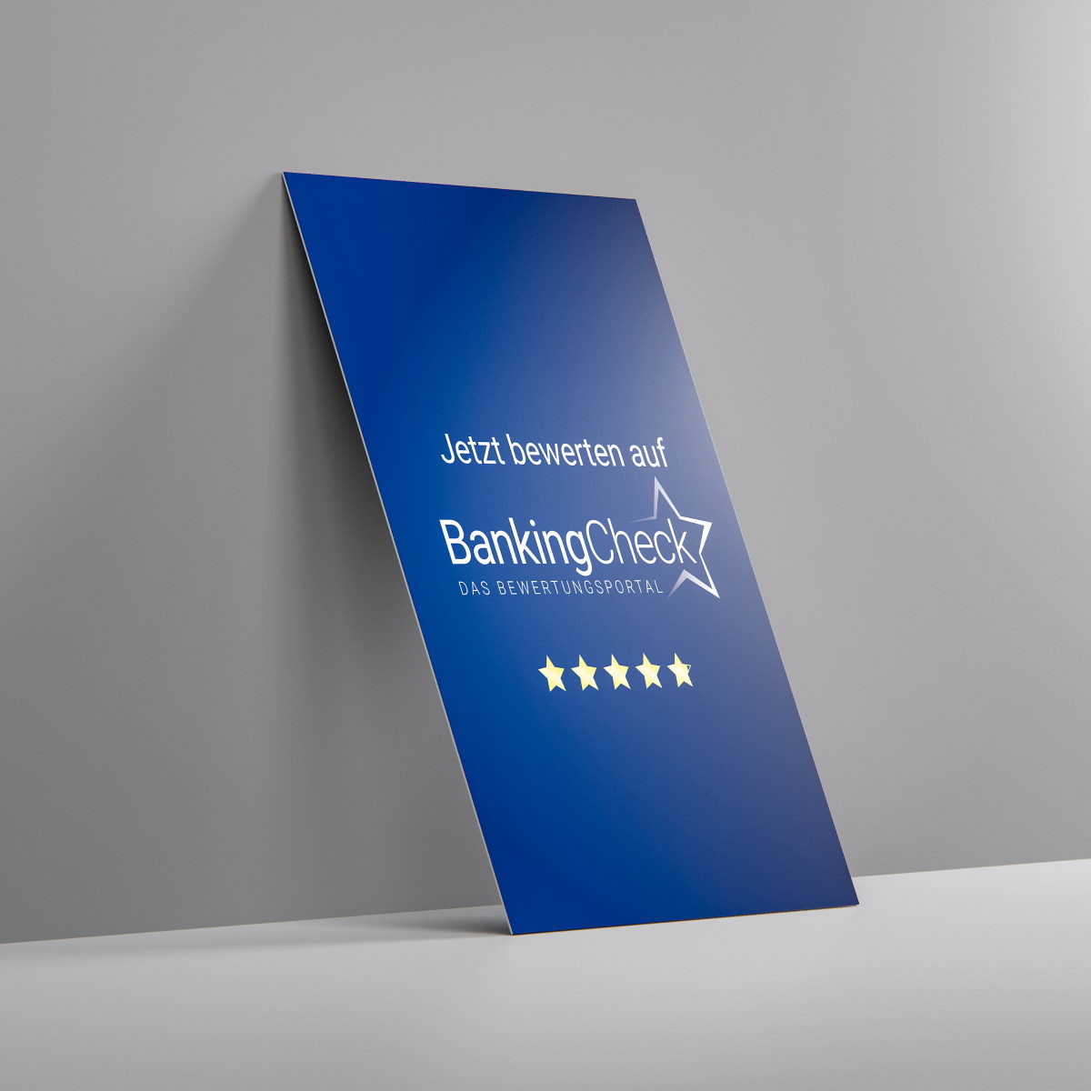 bankingcheck bewertungskarte für mehr bewertungen blue fr Bewerten Sie uns auf BankingCheck Karte Blue – Bild 1