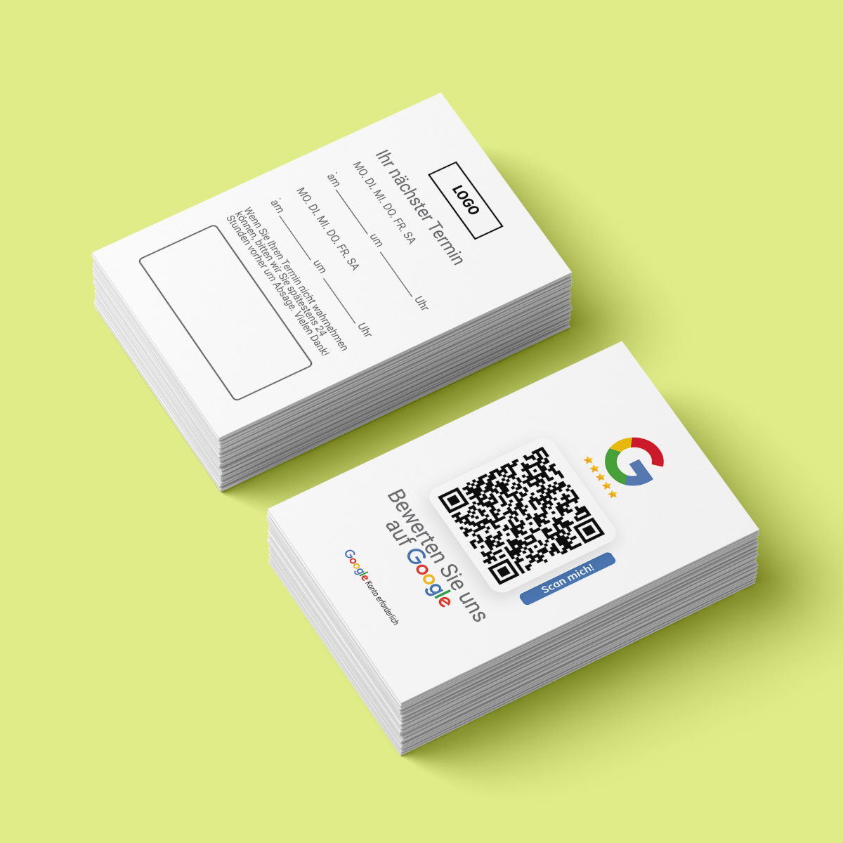 terminkarten empfehlio mit google bewertung 1 Terminkarten mit Google Bewertung QR Code – Bild 1