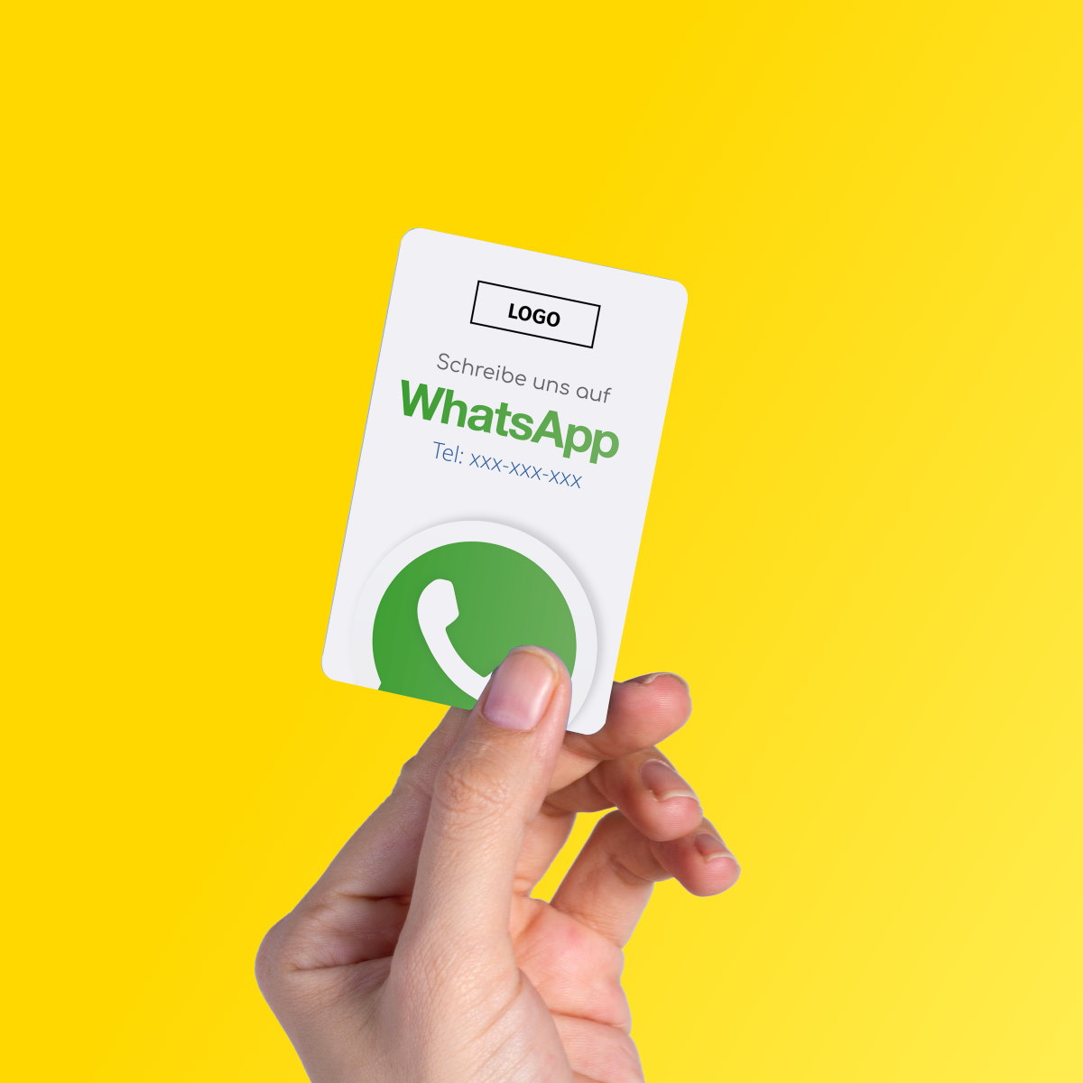 whatsapp visitenkarte clean mit qr code empfehlio back WhatsApp Visitenkarte "Clean" mit Chat QR Code – Bild 1