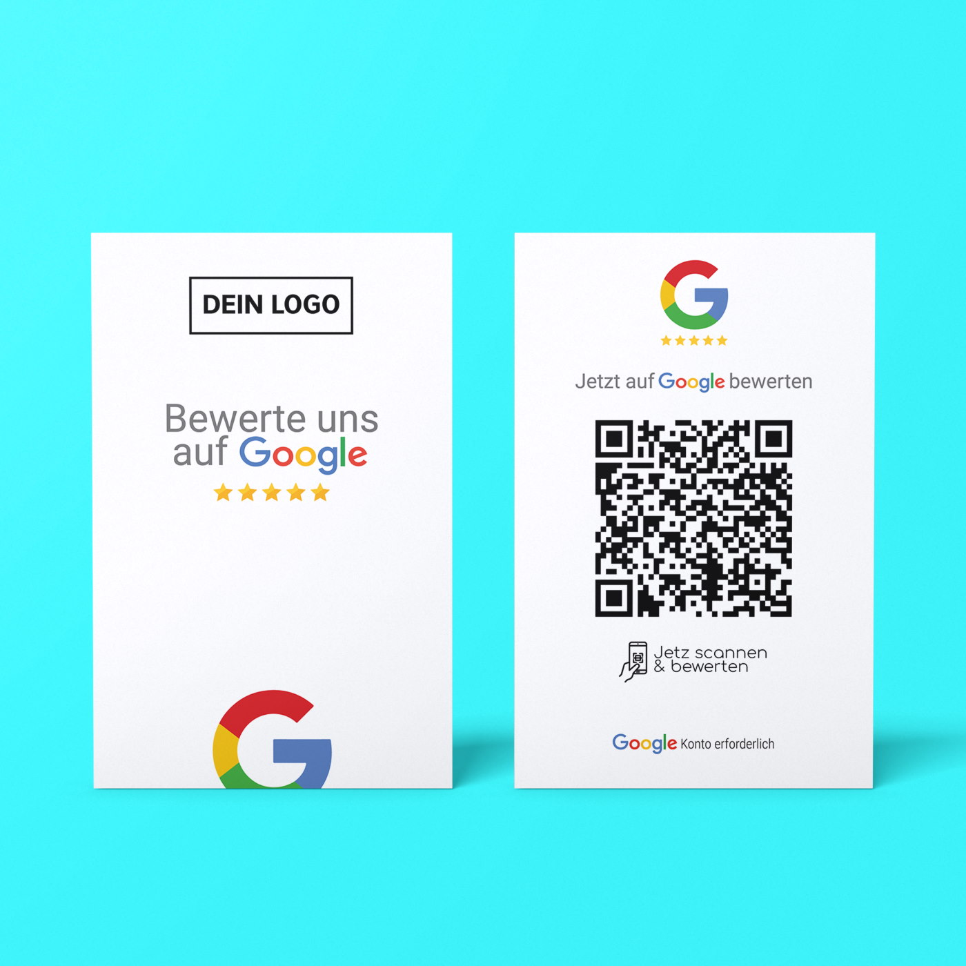 google bewertung visitenkarte fresh mit googole bewertung qr code empfehlio Bewerten Sie uns auf Google Visitenkarte "Fresh" mit Google Bewertung QR Code – Bild 1
