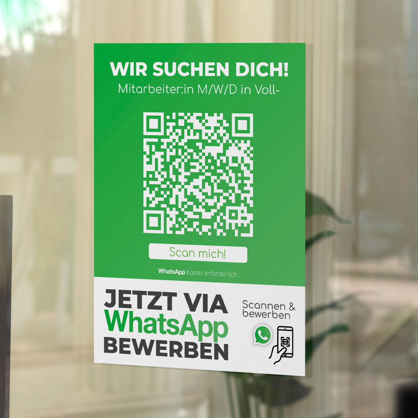 whatsapp bewerbung wr code aufkleber jobscan bold empfehlio 1 WhatsApp "JobScan" Bewerbungsaufkleber Bold mit Bewerbungs-QR Code – Bild 1