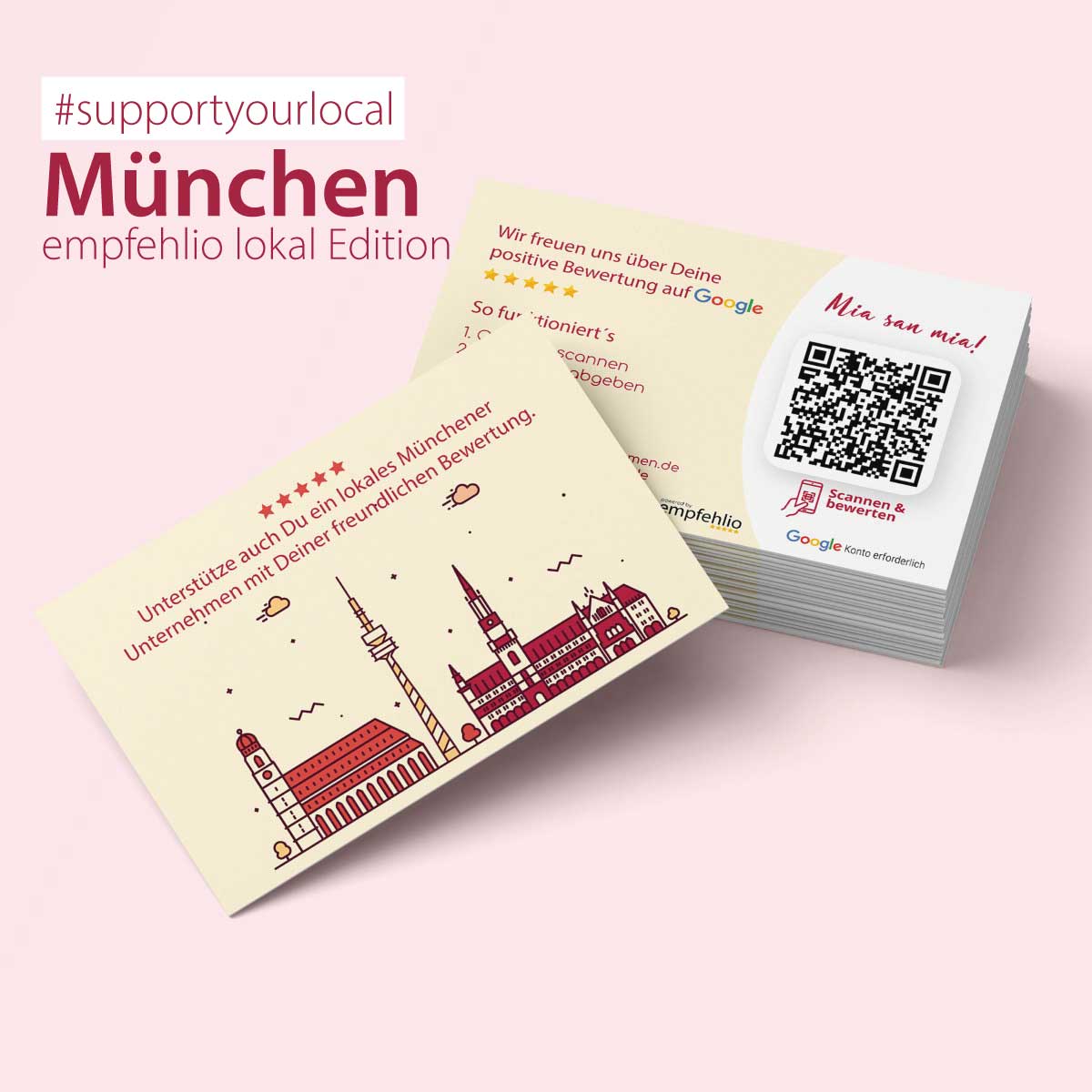 google-bewertungen-karte-qr-code-münchen-empfehlio-5 Google Bewertung Visitenkarte "München" mit Google Bewertung QR Code – Bild 1