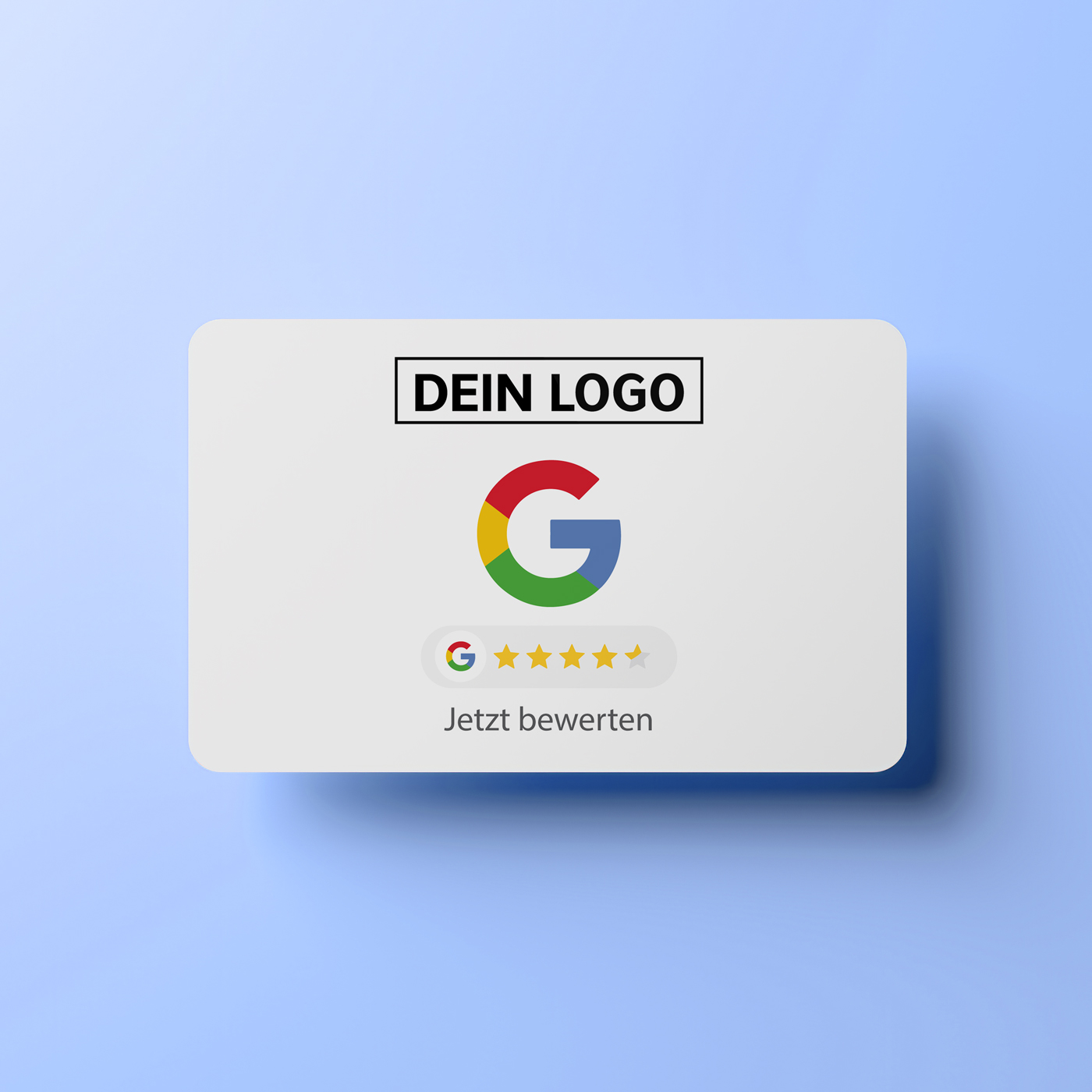 google-bewertung-visitenkarte-G-front Bewerten Sie uns auf Google Visitenkarte G mit Google Bewertung QR Code – Bild 1