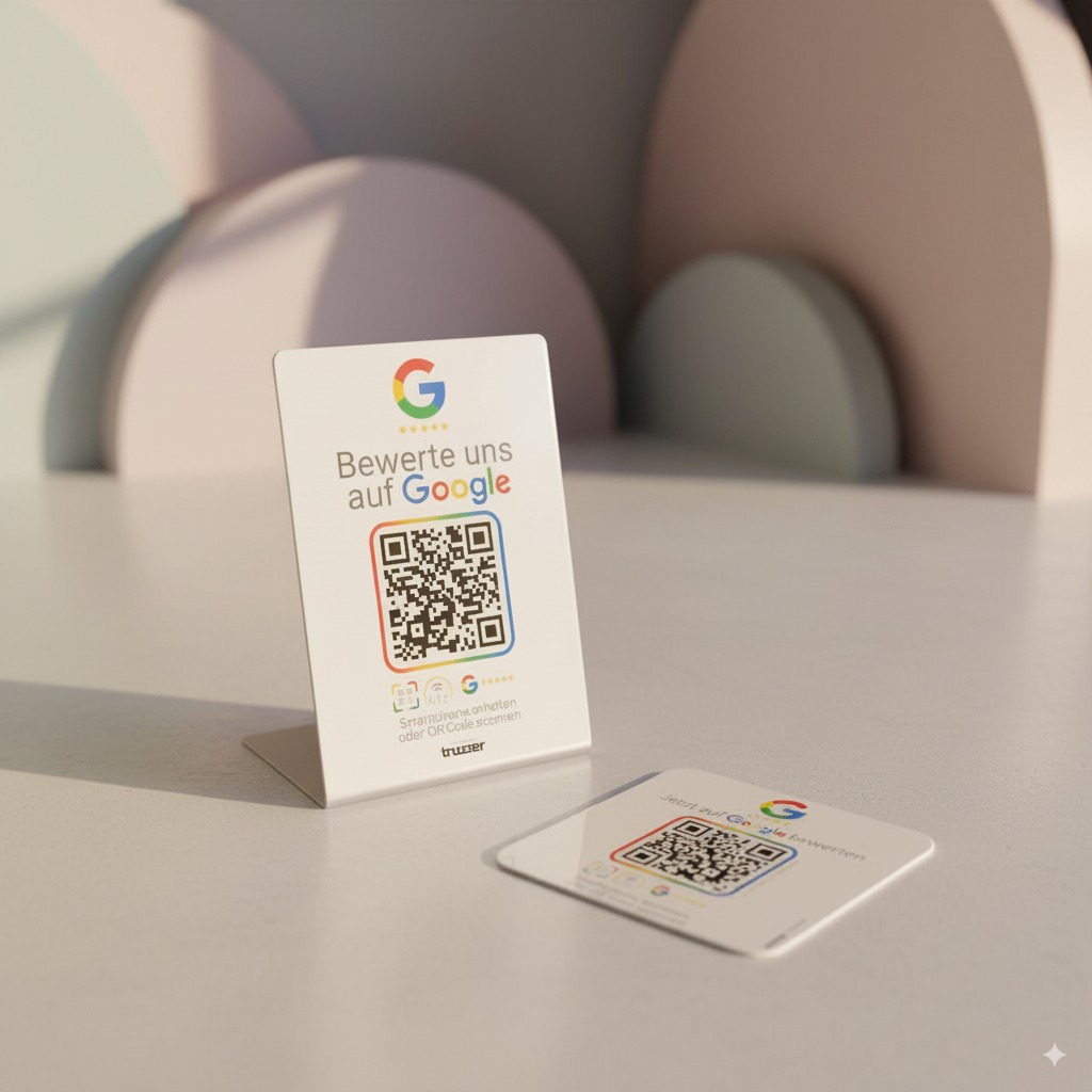 google bewertung nfc stand evo scene bundle white Google Bewertung NFC Bundle Evo - NFC Stand + Plate White Edition – Bild 1